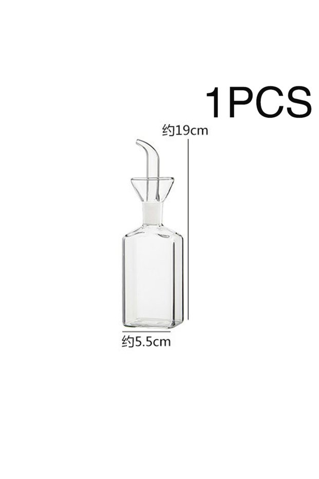 250ml High Borosilicate Glass Oil Pot Household Leak-proof Oil & Vinegar Pots Kitchen Soy Sauce Pot