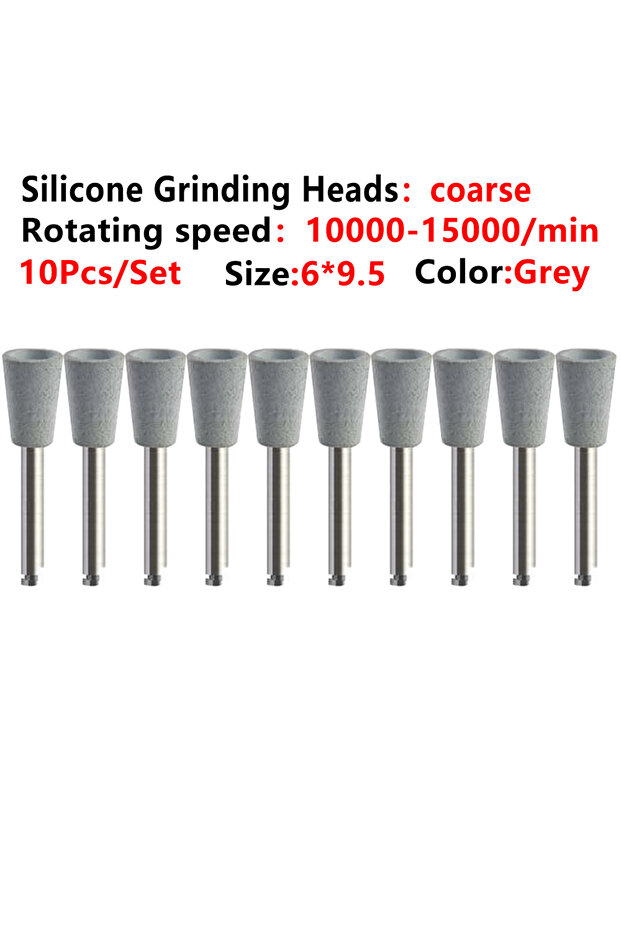1-2 10pcs/pack Dental Silicone Grinding Heads brush Teeth Polisher for Low-speed Machine Polishing D