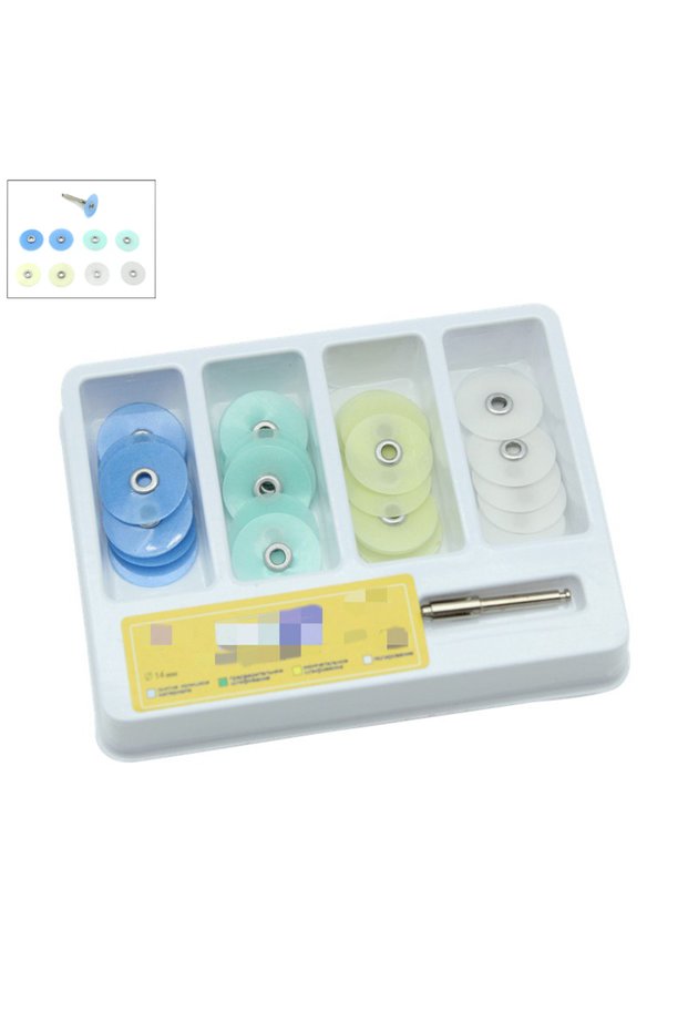 40pcs 40pcs Or 80pcs/Box Dental Composite Polishing Disc Gross Reduction Contouring Mandrel Stripes