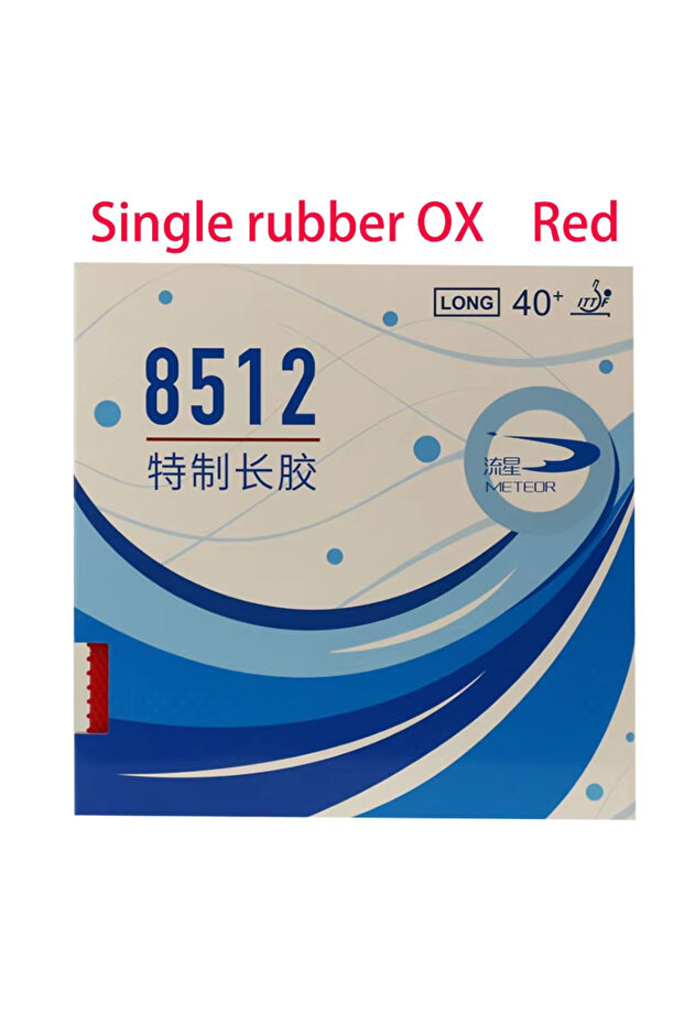 8512-red OX Meteor 9012/8512 Long Pips Table Tennis OX ITTF Approved Ping Pong 0.5mm Sponge for...