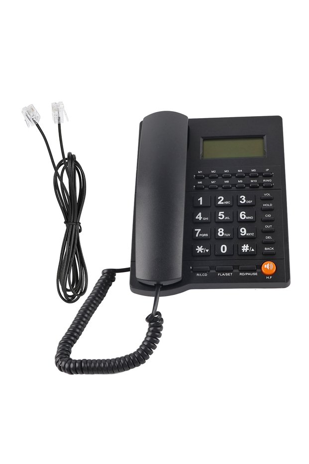 black Desk Caller ID Telephone L019 3 English Trade Call Desk Display Caller ID Telephone for Home H
