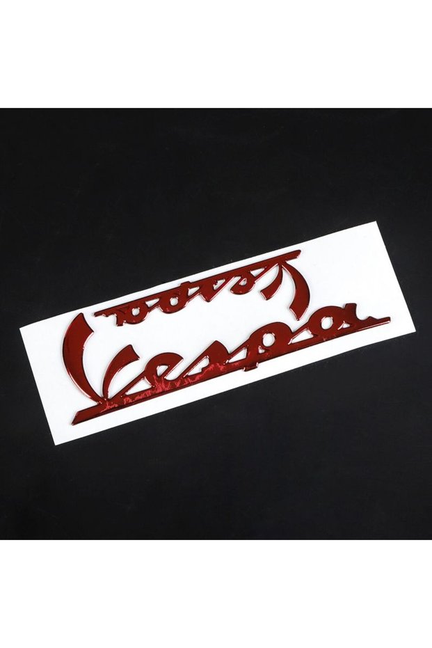 A3 red Motorcycle 3D Emblem Badge Decal PVC Tank Wheel Sprint Sticker for Vespa Sprint Primavera LX1