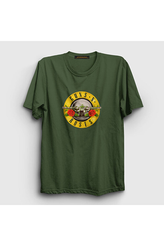 Unisex Khaki Logo Guns N' Roses T-shirt 58218tt