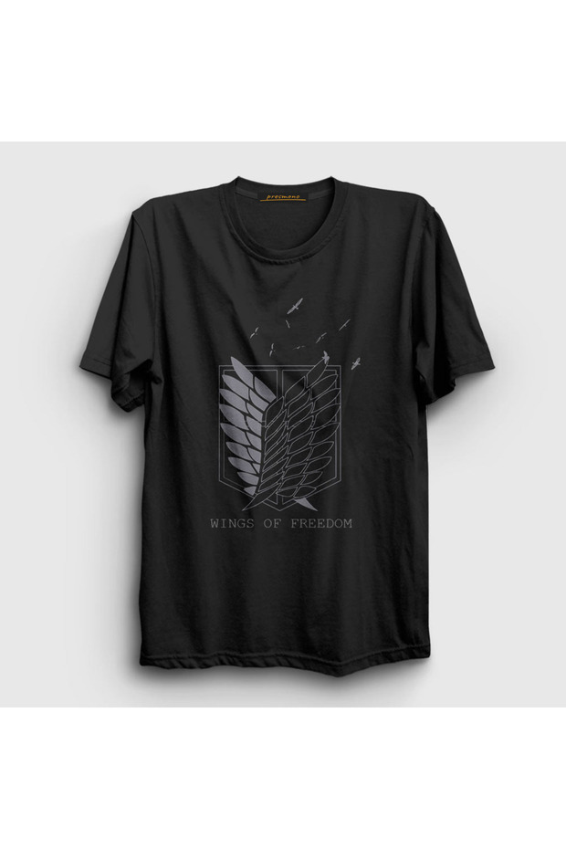 Unisex Black Survey Anime Attack On Titan T-shirt124867tt