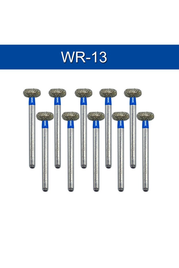 10pcs WR-13 10pcs Tomenty Dental Diamond Bur FG Drills Dia 1.6mm Dental Carbide Ball Strawberries P