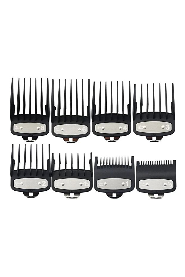 8pcs Black 8/10pcs Professional Hair Clipper Limit Guide Comb For Wahl Trimmer Universal Barber Guid