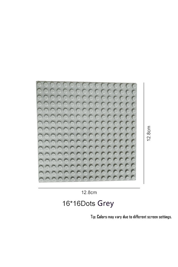 16X16 Gray Baseplates 32x32 16x32 Dots Classic Base Plates MOC Bricks City Dimensions Building Block
