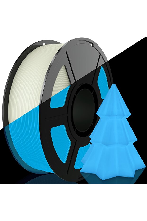 200g Luminous Blue DIY Christmas Gift, 1.75mm PLA Luminous 3D Printer Filament, 200g(0.44L)Spool, Gl