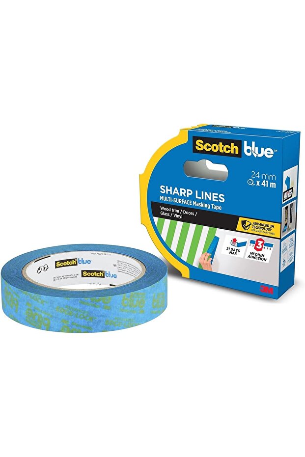 Scotch Blue Premium Masking Tape Sharp Lines 24mm x 41m