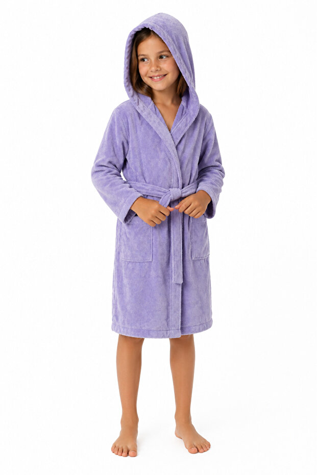 100% Cotton Export Surplus Unisex Velvet Children's Bathrobe