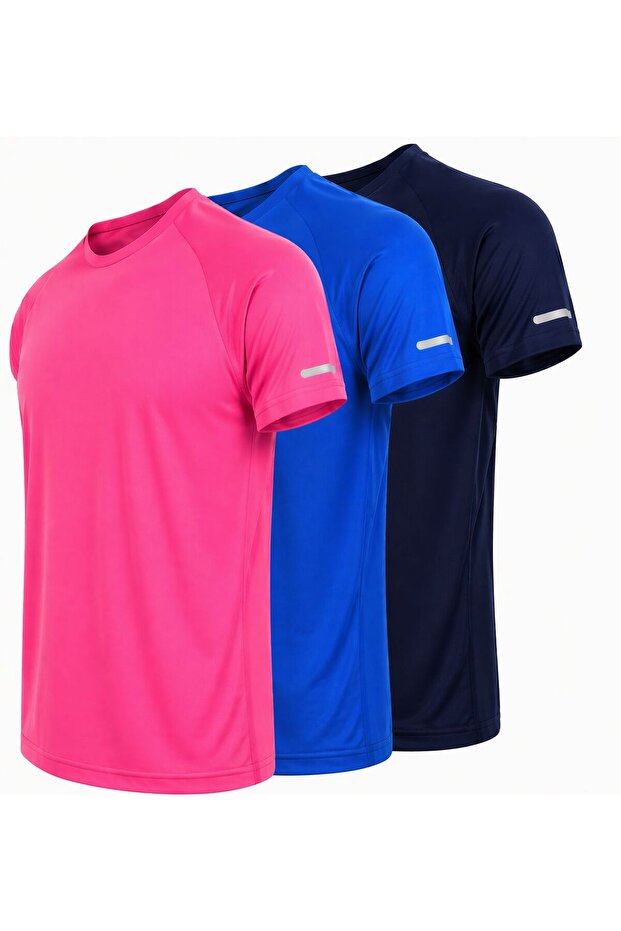 3-Pack of Quick-Dry Athletic Technical Sports T-Shirts