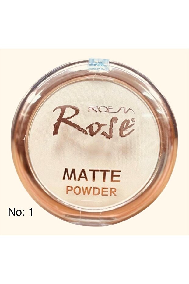 Rose Matte Powder Compact Powder 01-02-03-04 |   Matte Finish Face Powder That Provides Oil Control