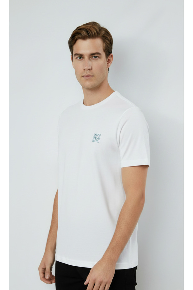Men's 100% Cotton Daily Basic T-Shirt-7071