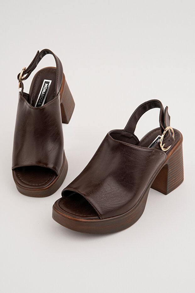 Mnr-1508 Block Heel Belt Li Sandals