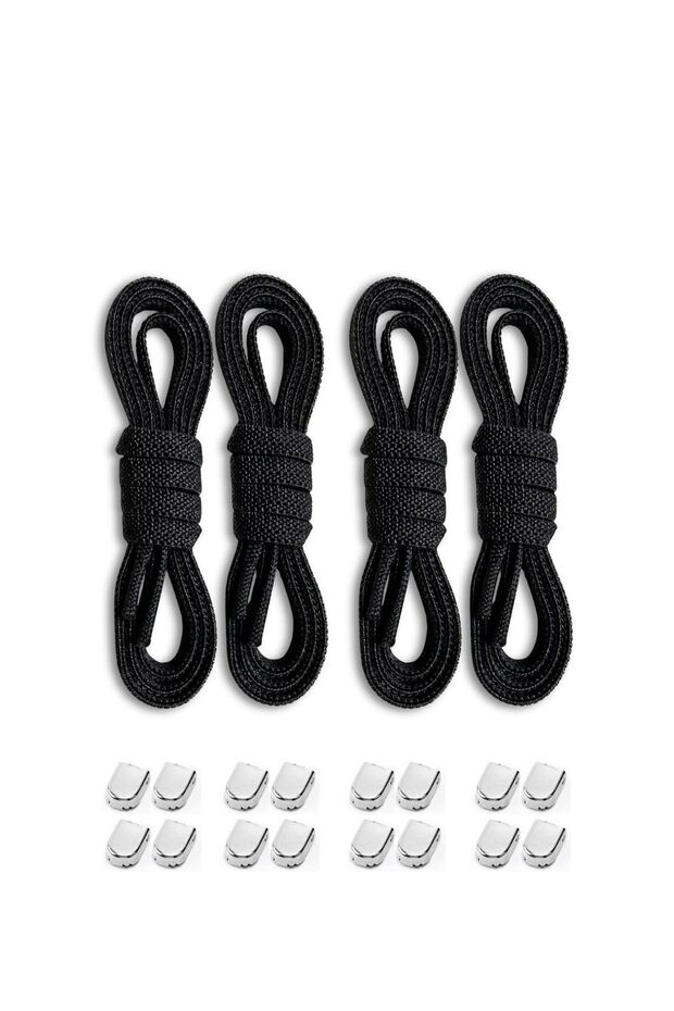 90 cm Metal Clip Elastic Laces | 4 Pairs