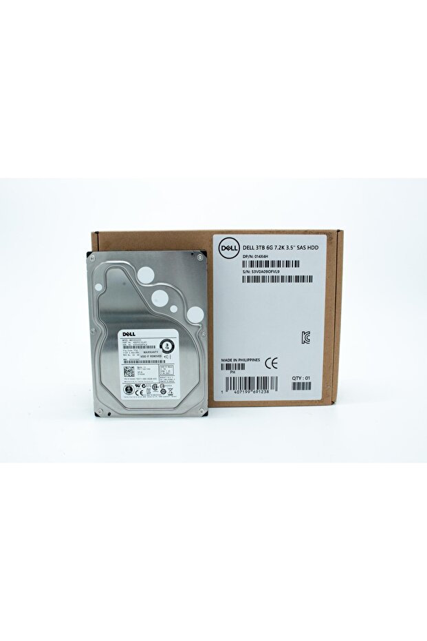 014X4H 3TB 7.2K 6G LFF 3.5" SAS 014X4H MG03SCA300 HARD DRIVE - for server only