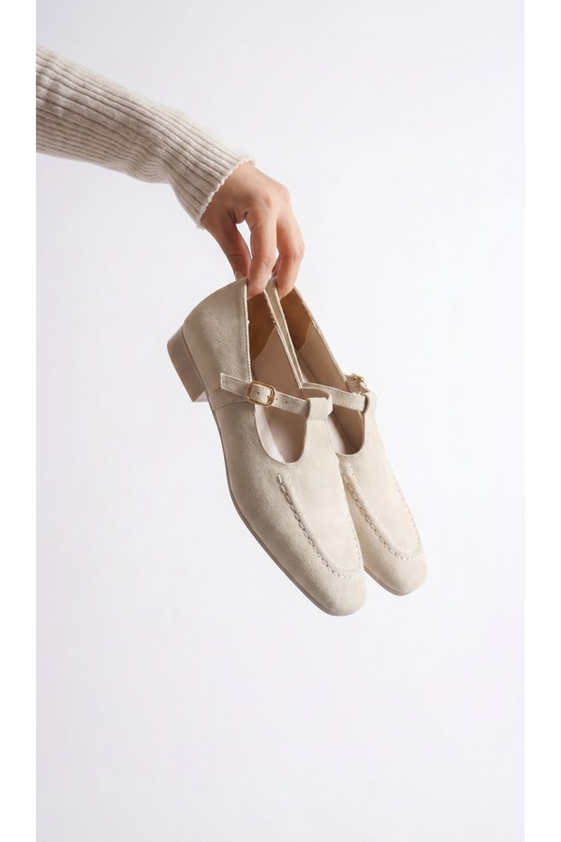 Women's Suede Loafer Buckle Comfortable Orthopedic Daily Office Stylish Classic Shoes