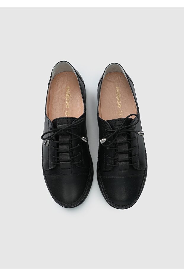 Pantofi de dama din piele neagra - 5