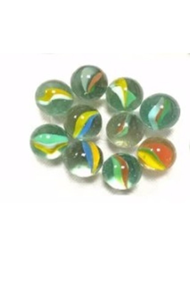 Glass Marbles Glass Balls Nostalgic Decorative Toy - 10 Pieces