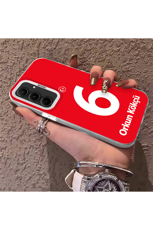 Silicone Edge Hard Back Phone Case Compatible with Samsung Galaxy A55 Orkun Kökçü