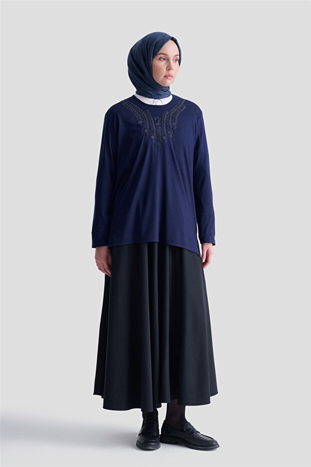 Combed Navy Blue - 2