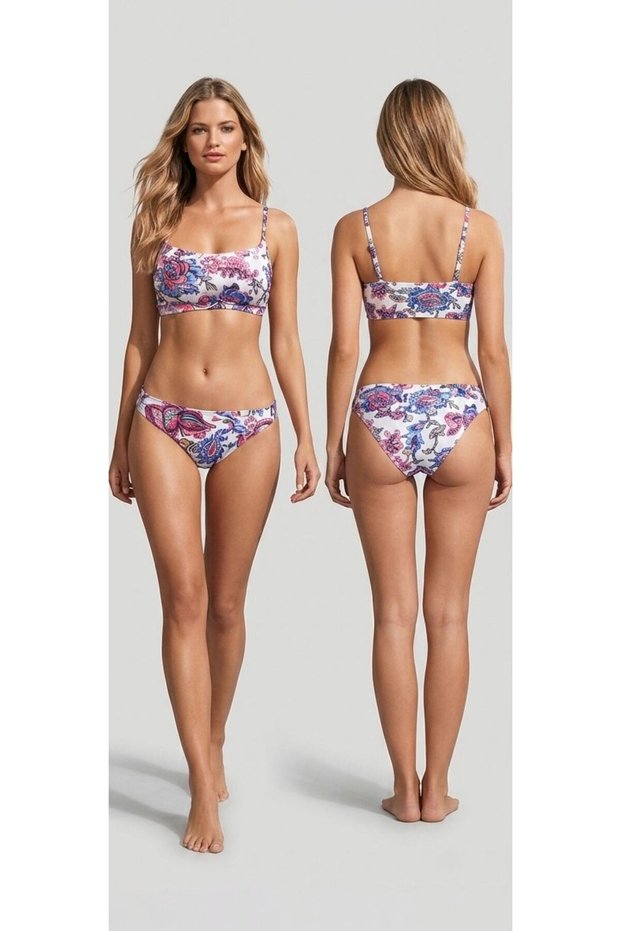çoklu renkli bikini takımı