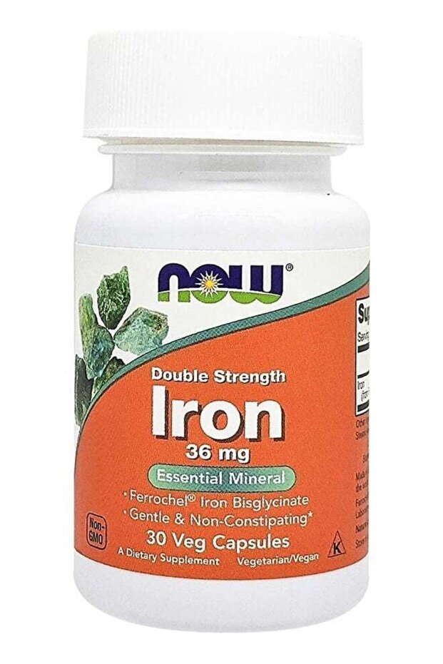 - Iron Double Strength Essential Mineral 36 Mg 30 Veg Capsules