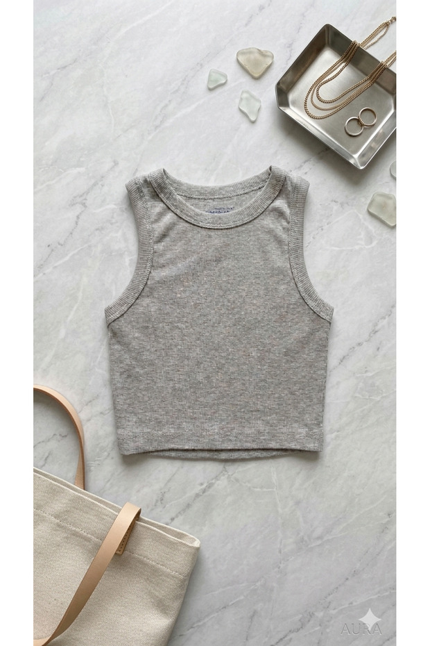Girl's ribbed crop top elm-a-99