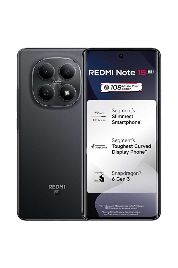 Note 15 5G Smartphone, 12 GB RAM, 512 GB Storage, Black