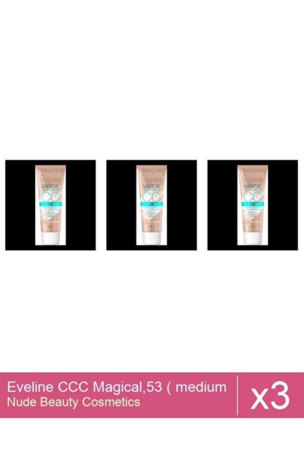 Set 3x Eveline CCC Magical,53 ( medium beige ) , 30 ml - 1