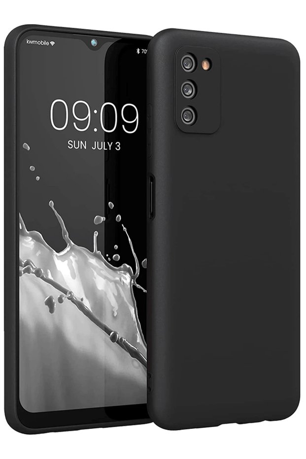 حافظة ZENGEMTX لهاتف Galaxy A03S من السيليكون الأول (131942) - أسود