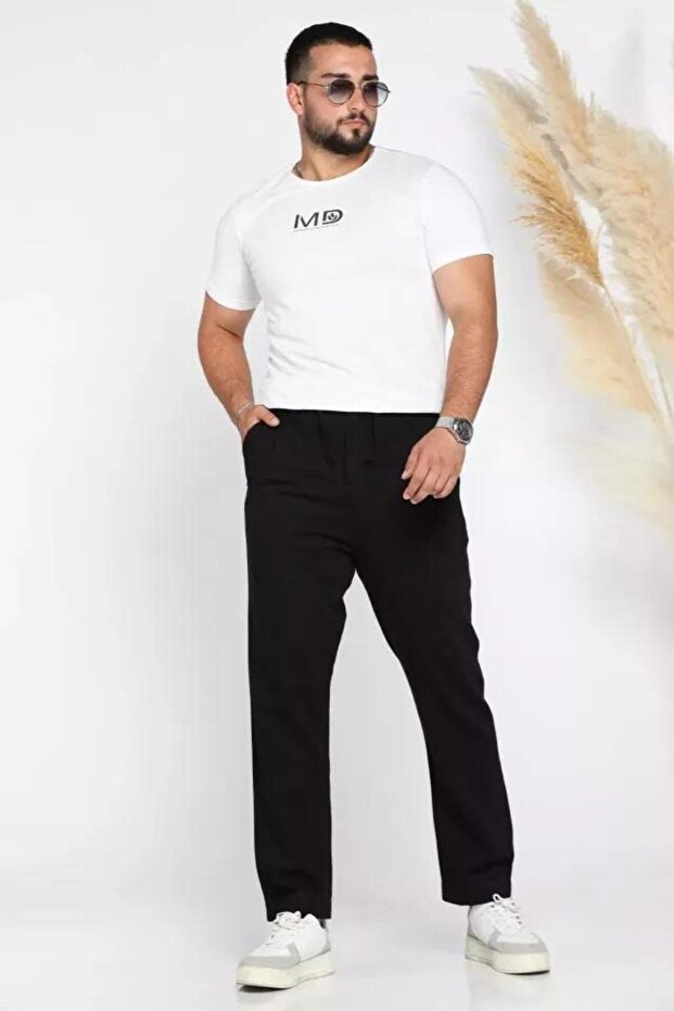 Guesto Men's Slim Fit Casual Jogger Pants with Tie Waist 7695