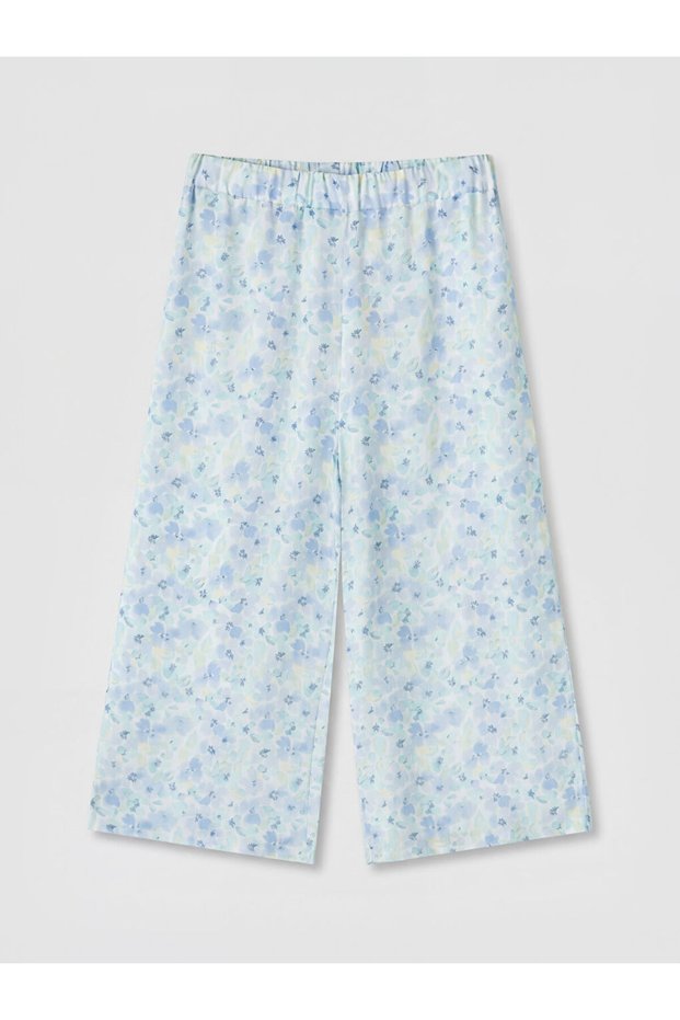 Lcw Kids Blue Floral Girl's Capri