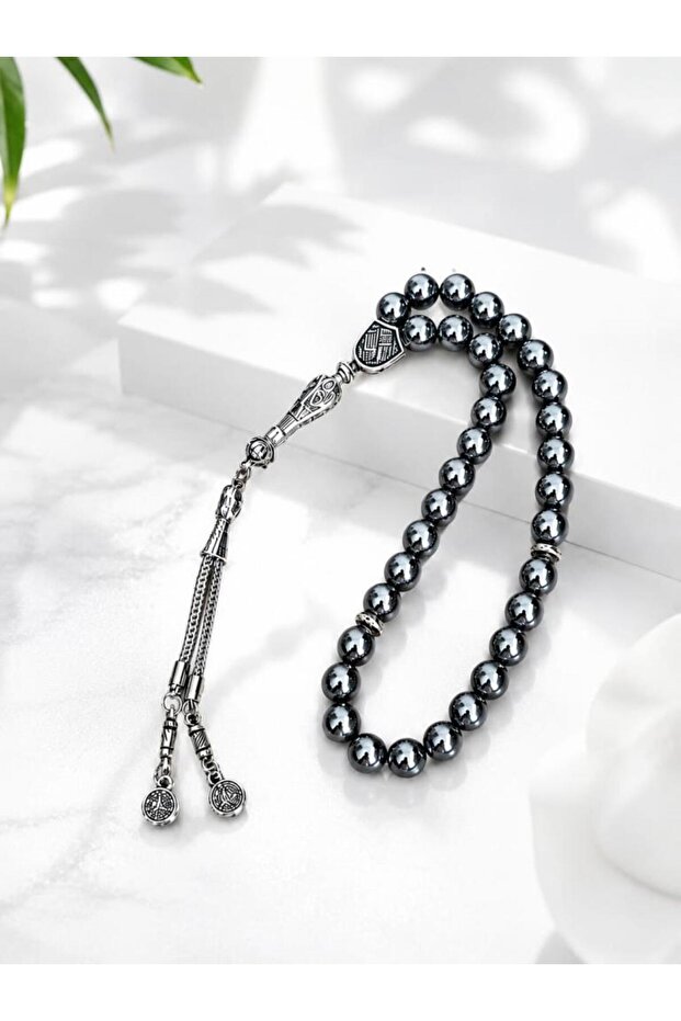 Terahertz Natural Stone Prayer Beads 08mm Men's Prayer Beads Vibration Stone