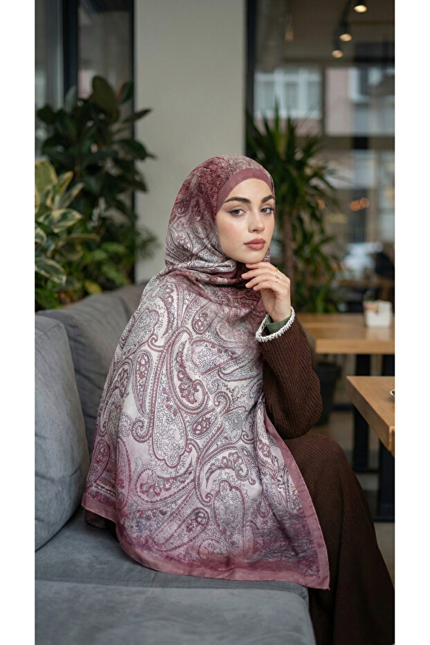 شال ناعم منقوش - 094