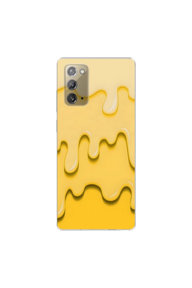 Samsung Galaxy Note 20 Compatible Cream 5 Design Transparent Case