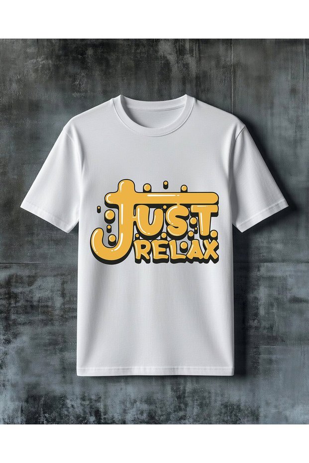 تي شيرت كبير الحجم مطبوع عليه رسومات من Just Relax Sari