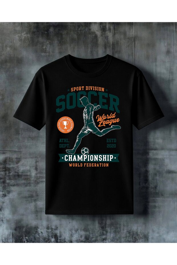Soccer Division World League Printed Oversize T-Shirt