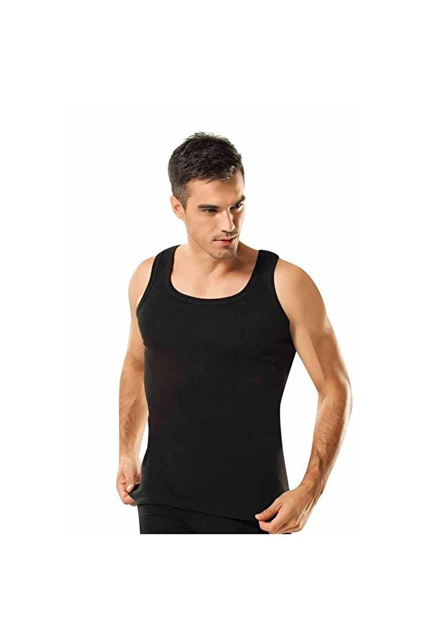 قميص داخلي رجالي من القطن الممشط باللون الأبيض مكون من 6 قطع من Tutku