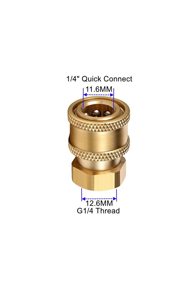1pc High Pressure Washer Nozzle 1/4" Quick Plug Connector Coupler With G1/4 Male Female Thread Fitti