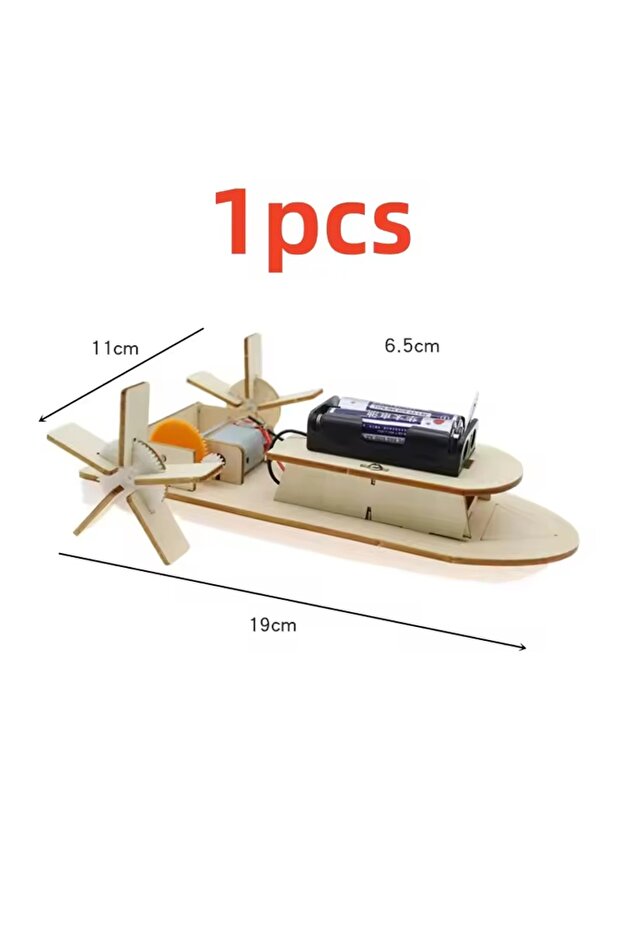 1pcs DIY Boat Model Material Set Wood Boat Building Kit 3D Assemble Wooden Paddle Steamer Creative T