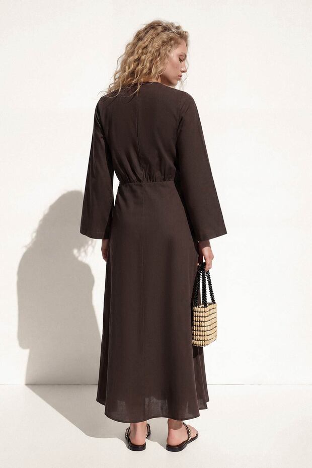 Rochie maro tip wrap - 5