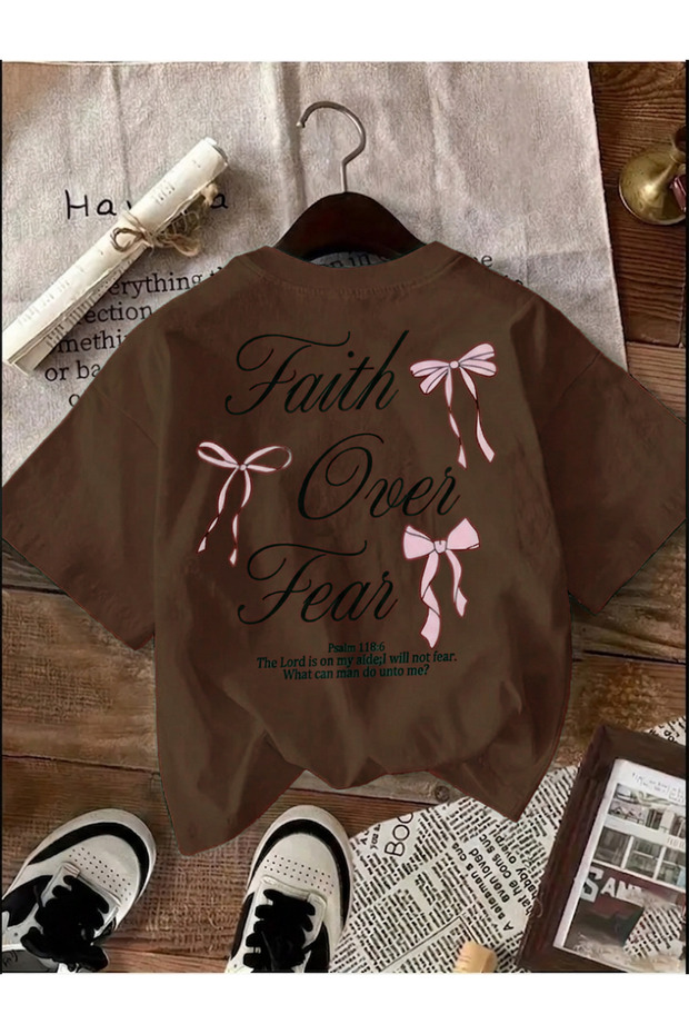 تيشيرت بتصميم مطبوع من Fear Over Faith