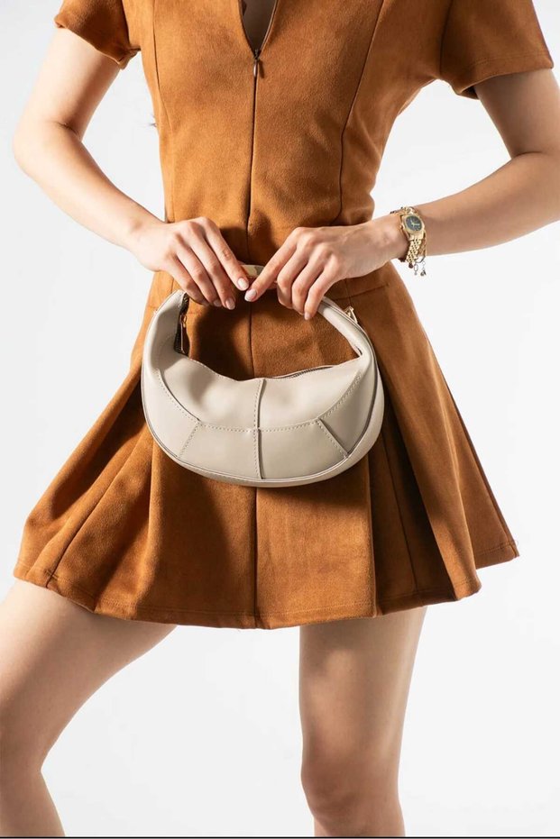 Emmy Model Women's Hand and Shoulder Crossbody Bag Tan