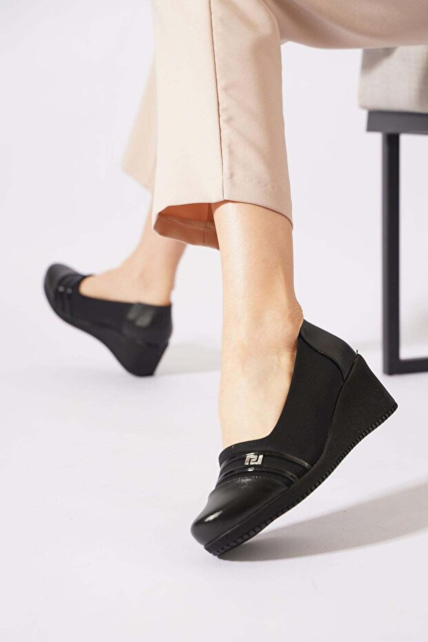 Lesfer Double Stripe Feta Women's Shoes Black Aluç