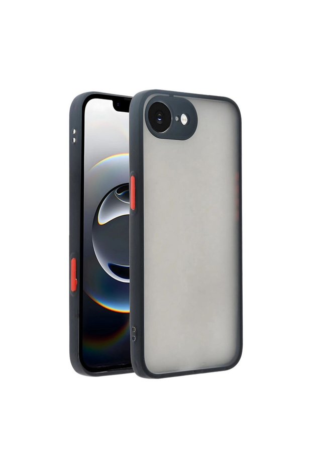 Apple iPhone 16E Case Montreal Silicone Cover - Black