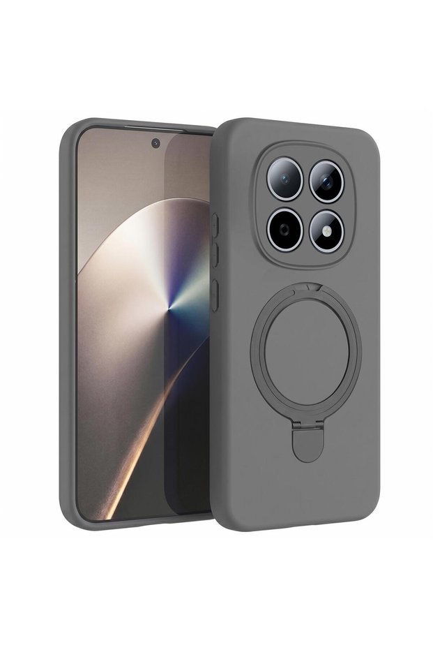 Xiaomi Redmi Note 15 4g Compatible Case Aura Stand Magsafe Gray