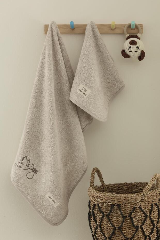 Bamboo Children's Embroidered Towel Set 30X50 50X100