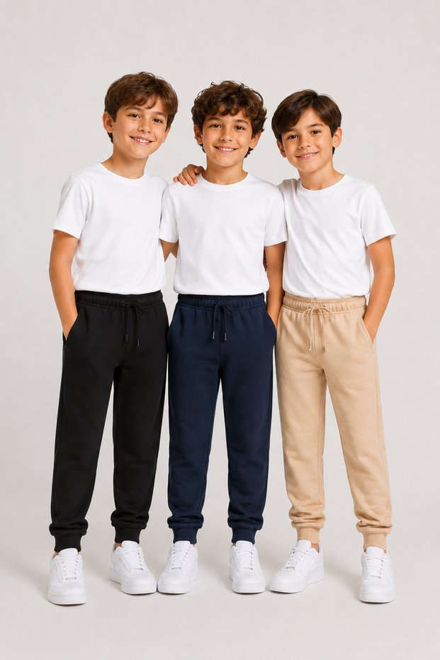 3-Piece Girls' and Boys' Sweatpants Seasonal 2 Thread Casual-School Wear