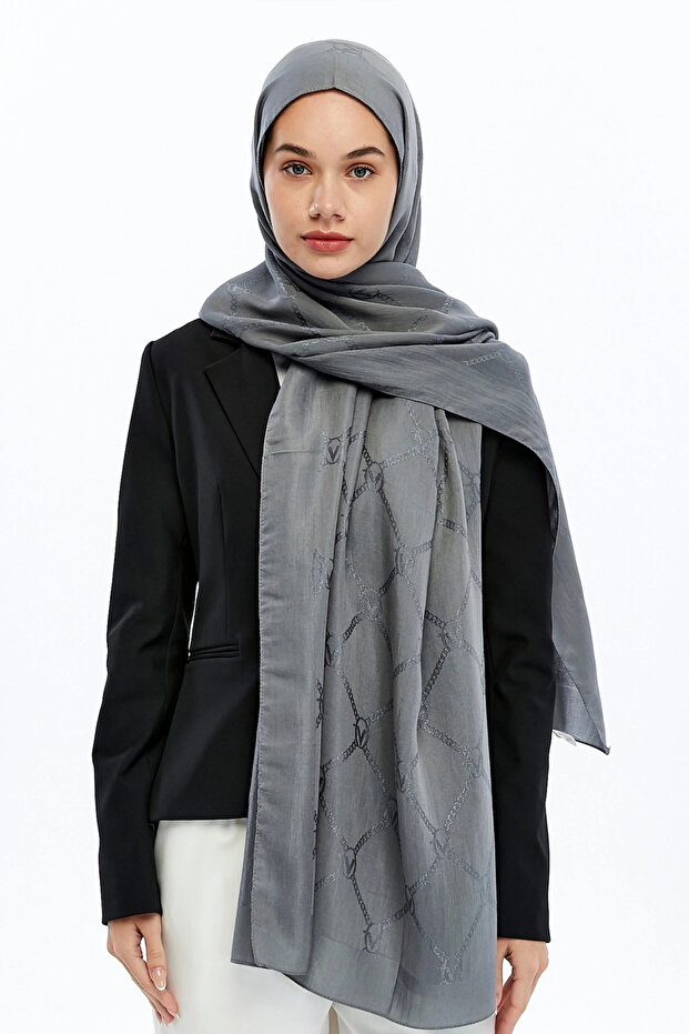 شال بنمط مونوغرام من سلسلة أليا